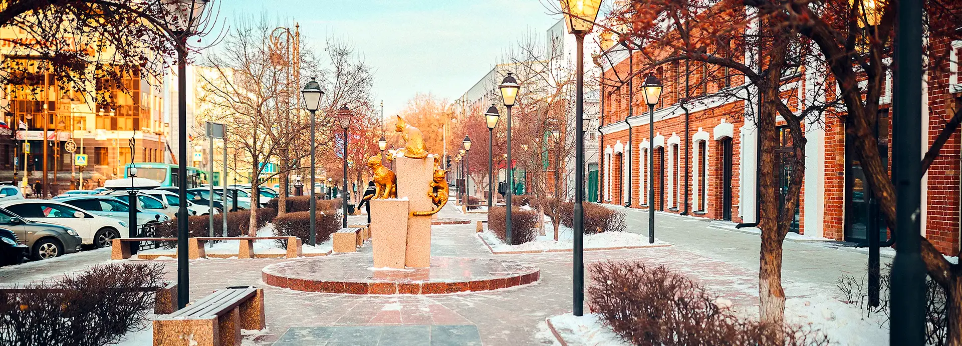 Слайд 3 - сквер кошек